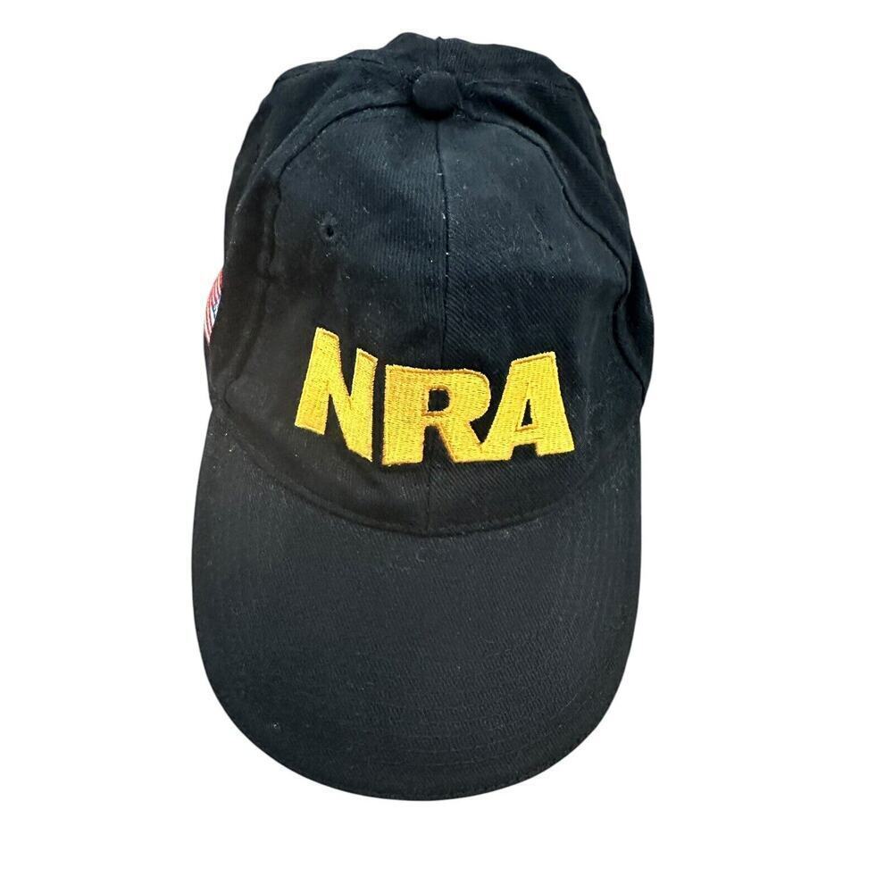 NRA Flag Embroidered Adjustable Ball Cap